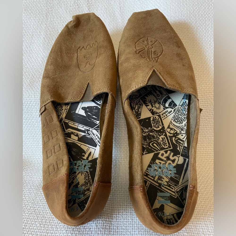 Toms Men's Star Wars Brown Suede Slip-On Loafers